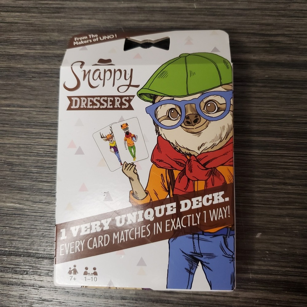 Mattel Games Snappy Dressers Card Game, Age 7+, 1-10 Players - Play 10 Ways!